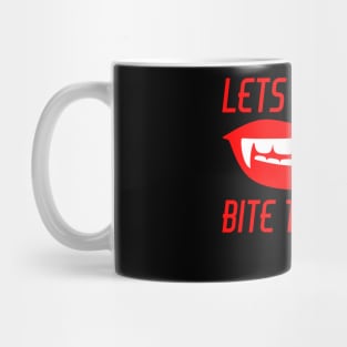 Blood Red Lady Vampire Lips And Fangs Mug